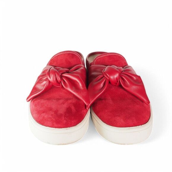 Spenco Barbados Orthopedic Suede Slide Mules "Baked Apple Red" Women's 6.5B - Picture 3 of 10